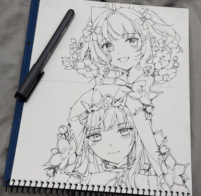 Drawing board I did with Copic Multi Liner 0.1 (this will be 1:1 physical art board, and will be shipped) I think I'll start making them on Esty

#fantography
#callillust 