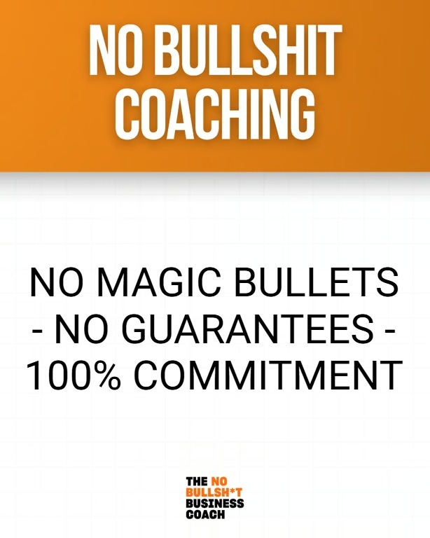 NoBullShitCoach's tweet photo. Reality check: I don't guarantee results for every business. Good consultants aren't magic bullets - we're strategic partners who provide proven frameworks and honest guidance. Success still requires your commitment and execution. https://t.co/liEUAvYs2x