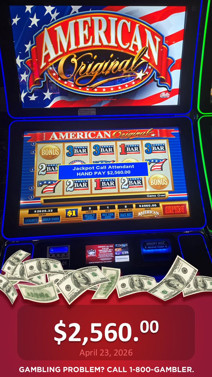 PID_Casino's tweet image. 🎰 Spin, match, WIN! Could today be your jackpot day? 

#JackpotVibes #LuckyDay 
GAMBLING PROBLEM? CALL 1-800-GAMBLER.