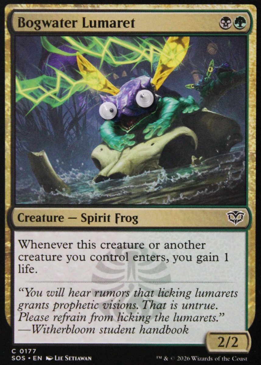 The first in his swamp to go to college

#BogwaterLumaret #mtg #MagicTheGathering #MTGStrixhaven