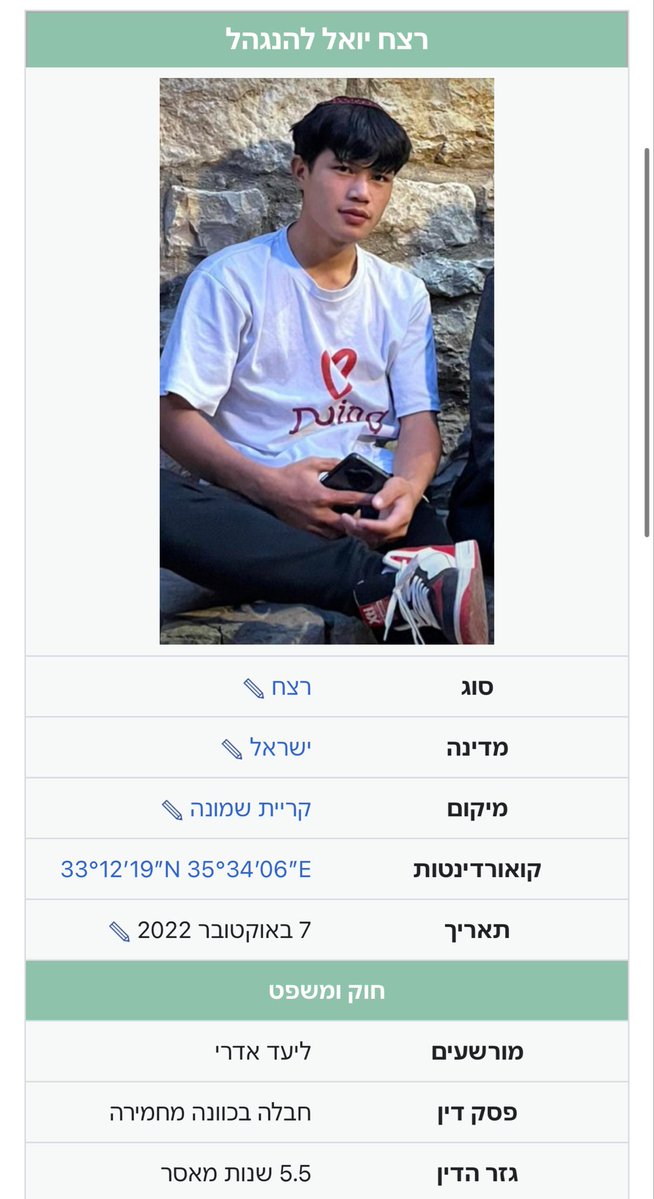 הרצח של ימנו ז״ל 
התחיל בהרשעה של הרוצח של יואל ז״ל. 
5.5 שנים