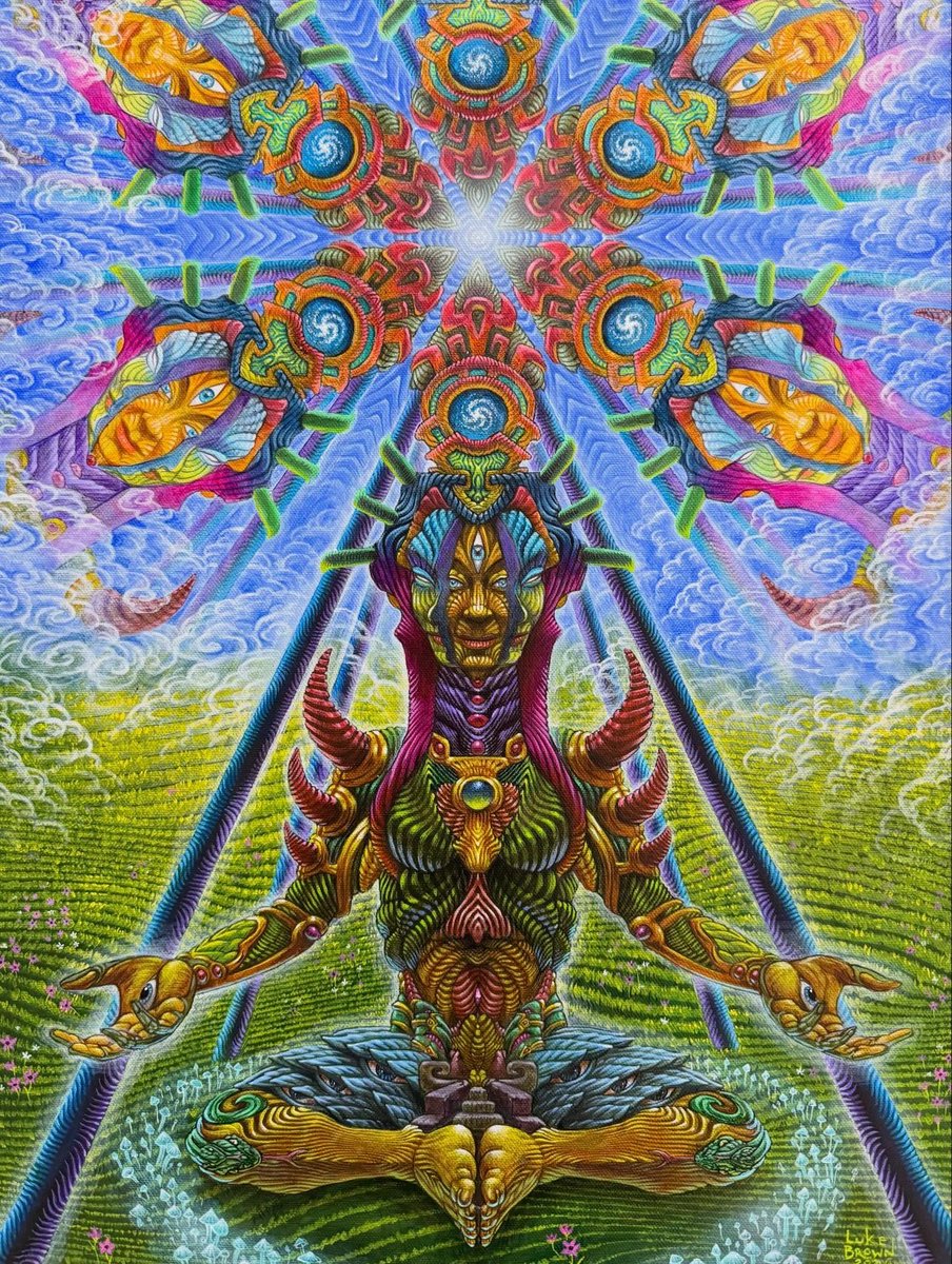 Tripepsych's tweet image. Hive Mind by Luke Brown 😍🤩 #trippy