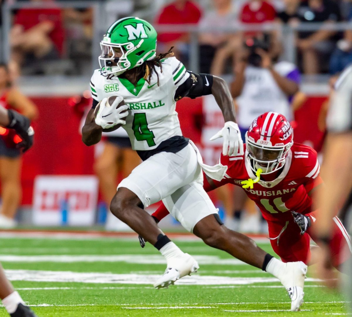 ThunderCast_Pod's tweet photo. According to multiple sources, Marshall WR Floyd Lacey has been invited to the NE Patriots Rookie Mini-Camp. https://t.co/HW8JfabKWy