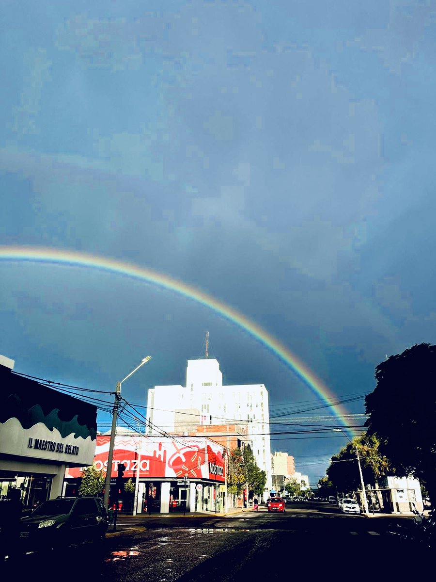 Mi ciudad día de viento lluvia y sol