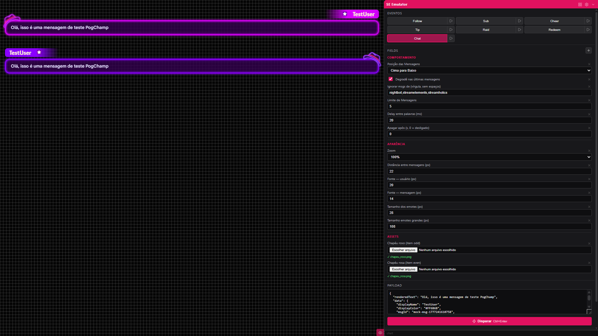 nyokeon's tweet photo. Já pensou que louco você ter seu emulador do @StreamElements rodando local, pra emular exatamente o construtor de widget pra montar em tempo real? <3 uhwhusahuas

(ultimo print é a overlay no SE, com o mesmo código) https://t.co/ooduQFP829