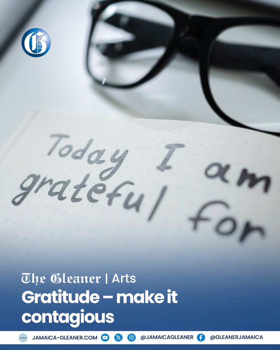 JamaicaGleaner's tweet image. Gratitude is a sign of humbleness and a virtue bestowed upon humans to be able to recognise, appreciate, and repay others’ gestures of goodwill towards them. 

Read more: jamaica-gleaner.com/article/art-le…
