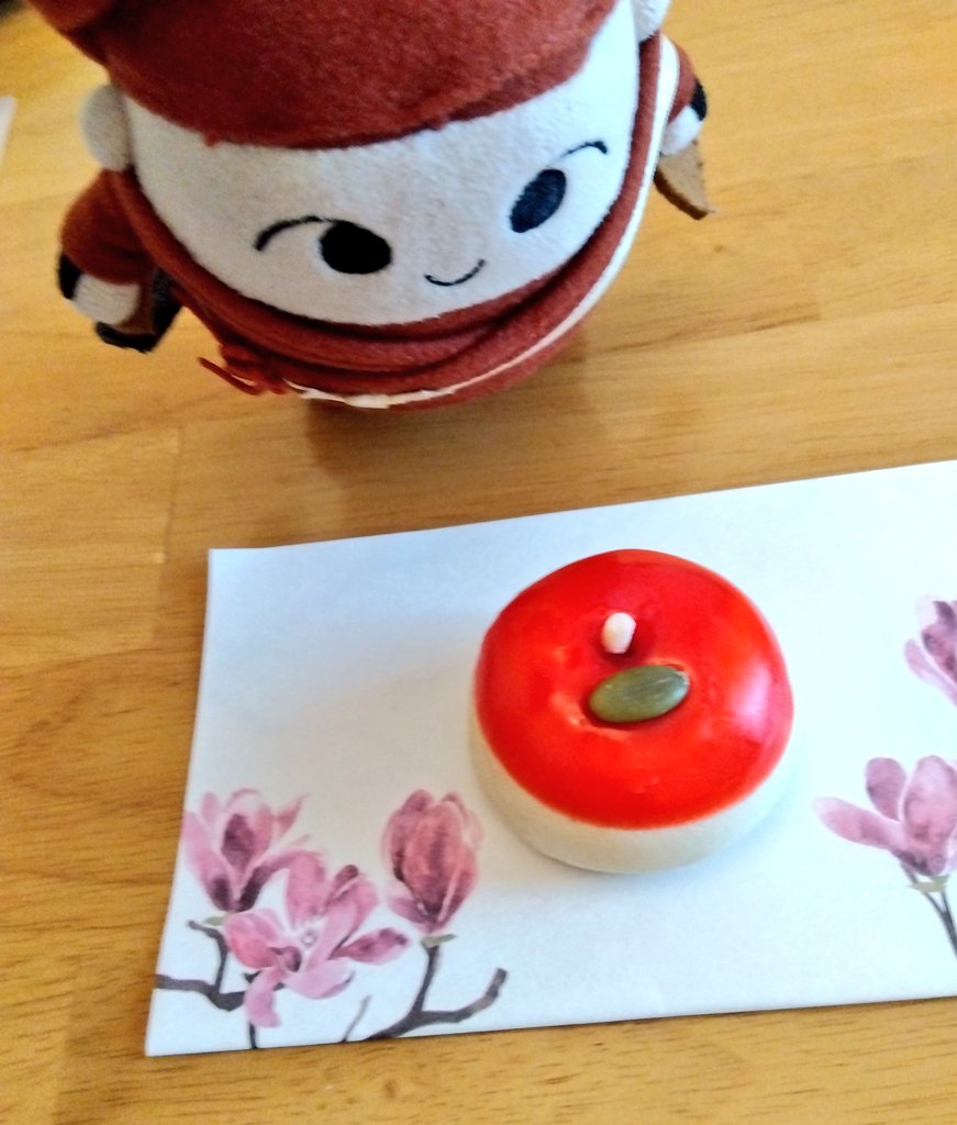 くろごちゃんサイズの林檎のお菓子🍎

#くろごちゃん