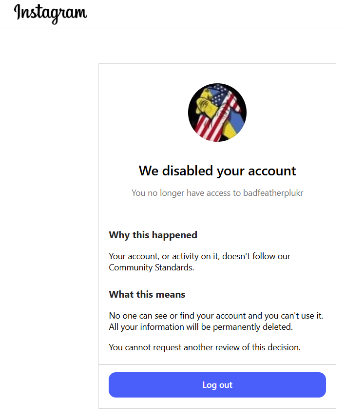 BadFeatherPlukr's tweet image. I wonder if it's because of my pro-#Israel stance. But no threats or spam @instagram @meta @threads YOU ARE PATHETIC COWARDS! #instagram #meta #threads