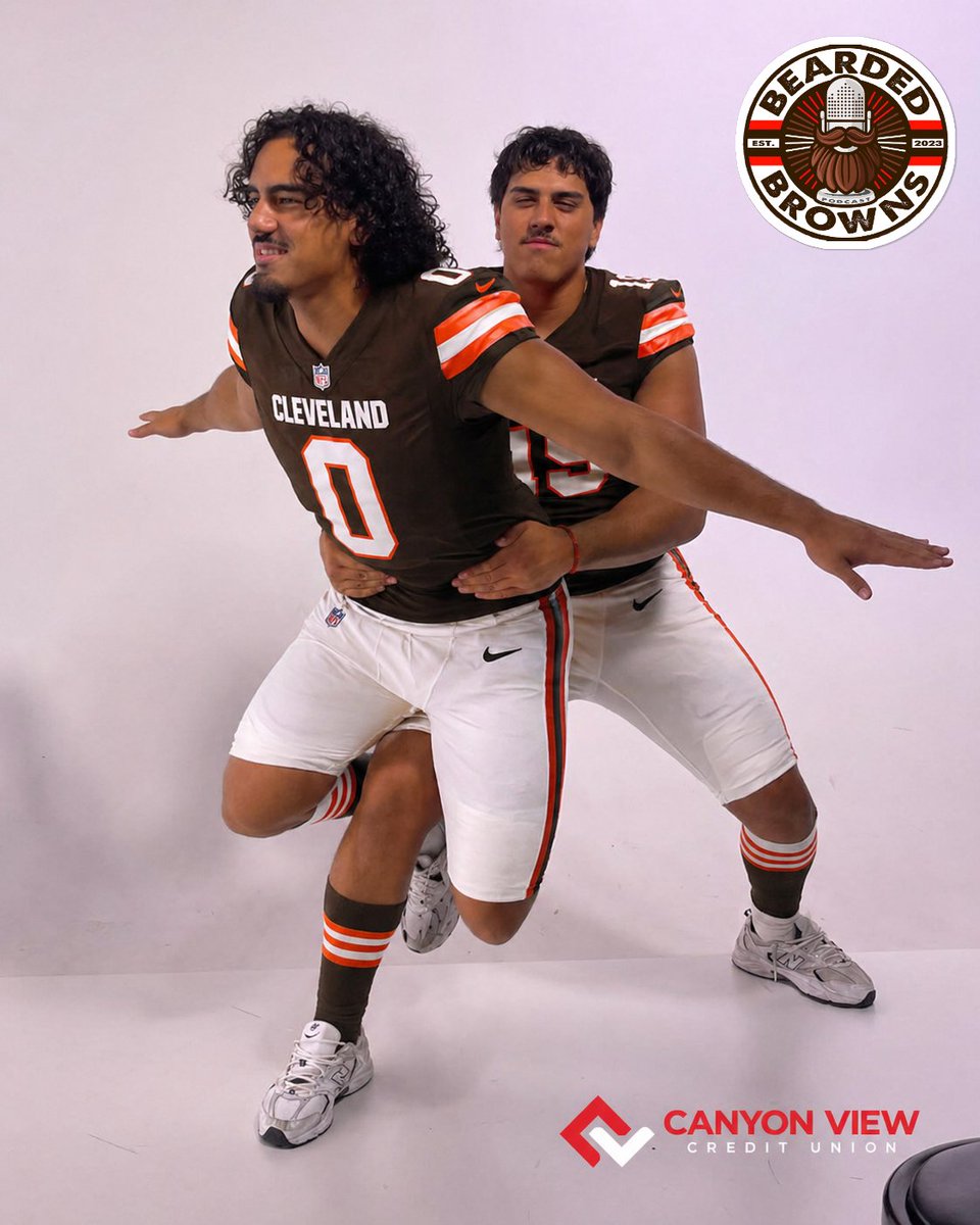 Bearded_Browns's tweet image. The Fano brothers are soaring to #Cleveland for Browns rookie camp!