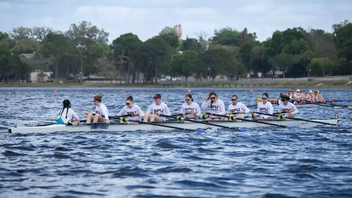 SPUrowing's tweet photo. The SPU Falcons had four boats rowing, with three in the grand finals, at the WIRA Championships on Sunday. The varsity 8+ was an extremely tight battle for second place. Read all about it.

READ: https://t.co/2SchLV41Uv

#GoFalcons https://t.co/Zd4zZrZkHM