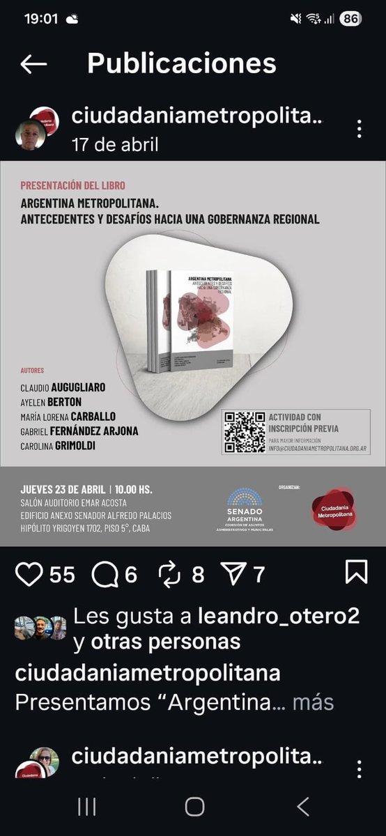 Excelente iniciativa de Ciudadanía Metropolitana en la presentación de Argentina Metropolitana. Un aporte valioso al debate sobre el desarrollo y la gobernanza en nuestro país. Se destaca la coordinación de <a href="/claudioauguglia/">Claudio Augugliaro</a>