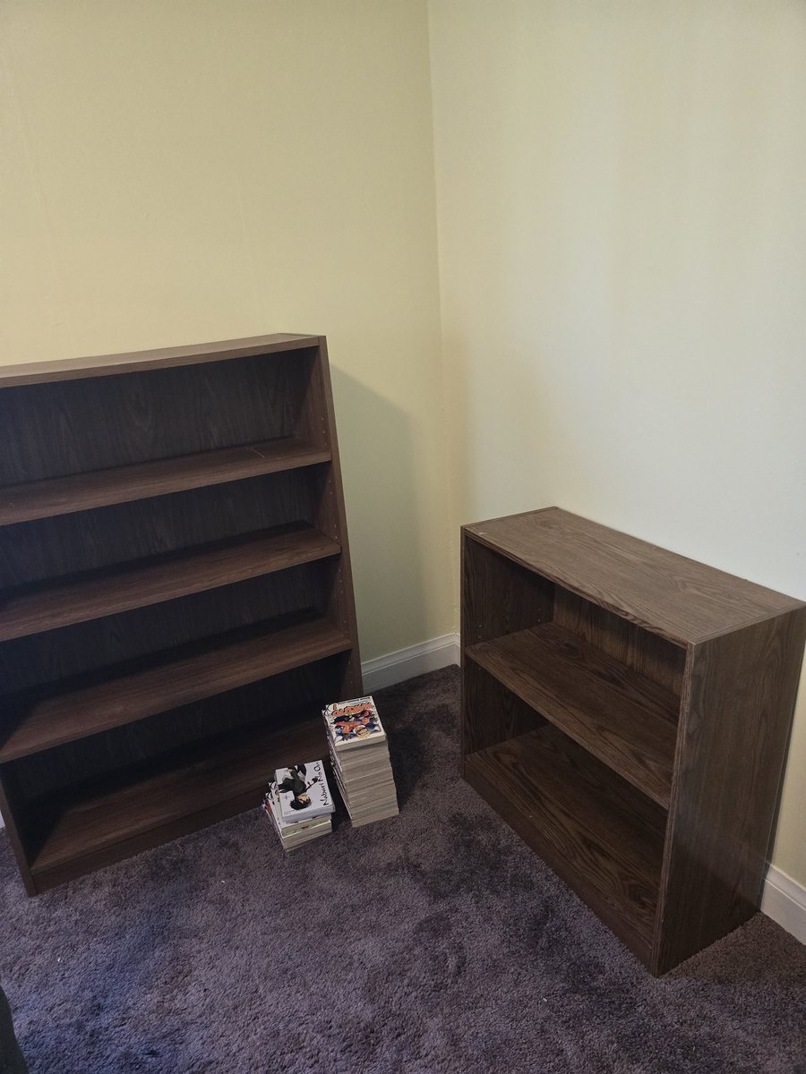 TaylorWoodland5's tweet image. I finally get to open my books today! This is not enough shelf space. I will have to build some up the walls!

 #moving #firsthome