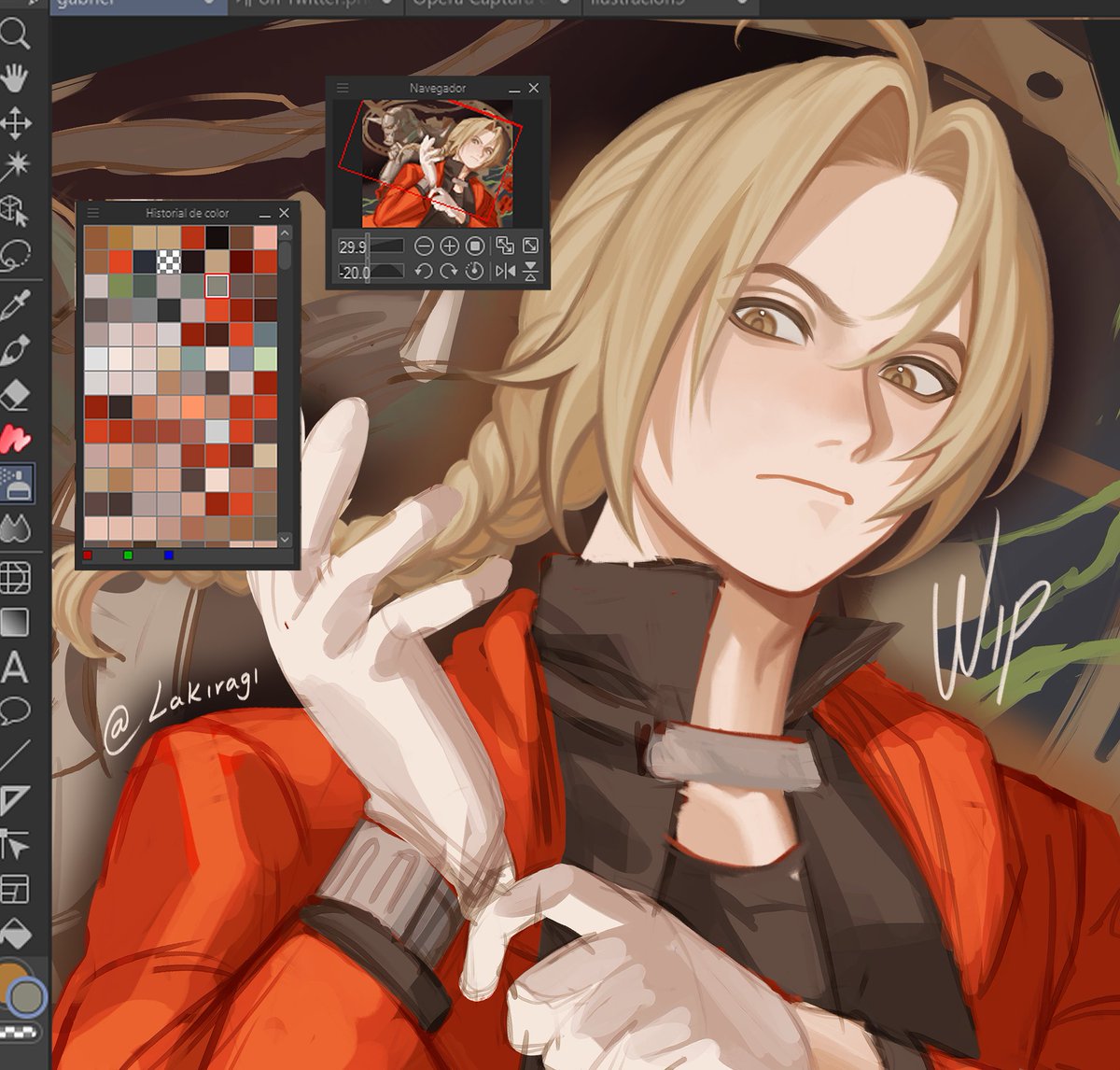Lakiragi's tweet image. wip🌟 #fullmetalalchemist