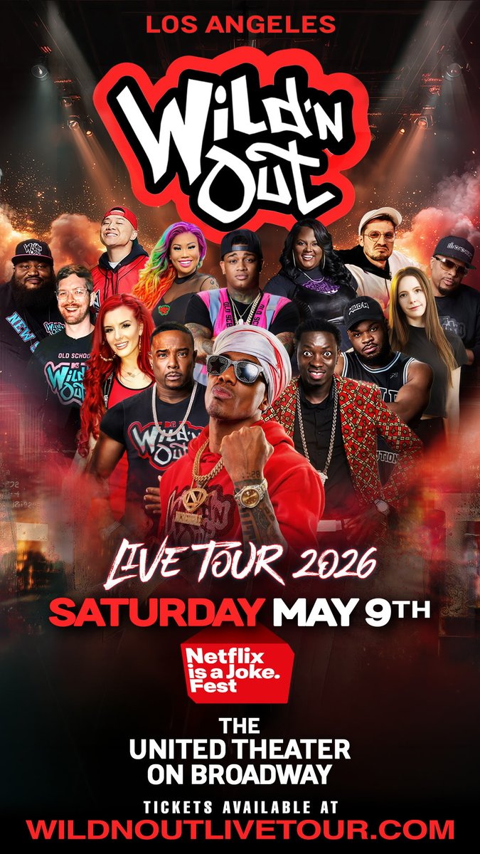 MrJacobWilliams's tweet image. I’m excited to be part of the @wildnoutlivetour at the @netflixisajoke Festival on Saturday, May 9. Get your tickets before it sells out!

#WildNOut #NetflixIsAJoke