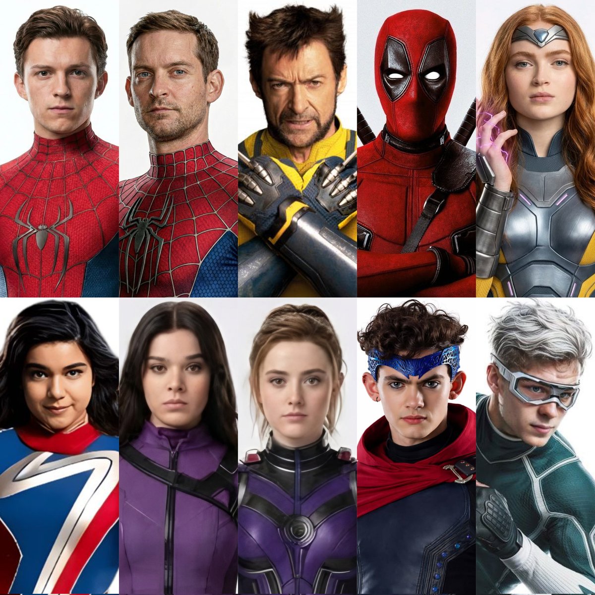 MCU_Direct_AR's tweet photo. عاجل🚨: هؤلاء هم من سيكونون الأبطال الرئيسيين (فريق المُقاومة) بفيلم #AvengersSecretWars :

- "توم هولاند" #SpiderMan!
- "توبي مغواير" #SpiderMan!
- "هيو جاكمان" #Wolverine!
- "رايان رينولدز" #Deadpool!
- "سادي سينك" #JeanGrey!
- و جميع أعضاء فريق الـ #YoungAvengers! https://t.co/UhjjKK8rst