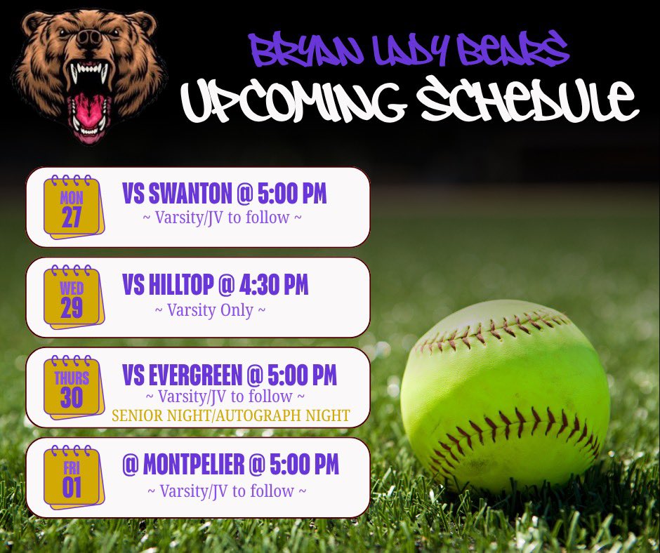 Bryan Softball tweet media