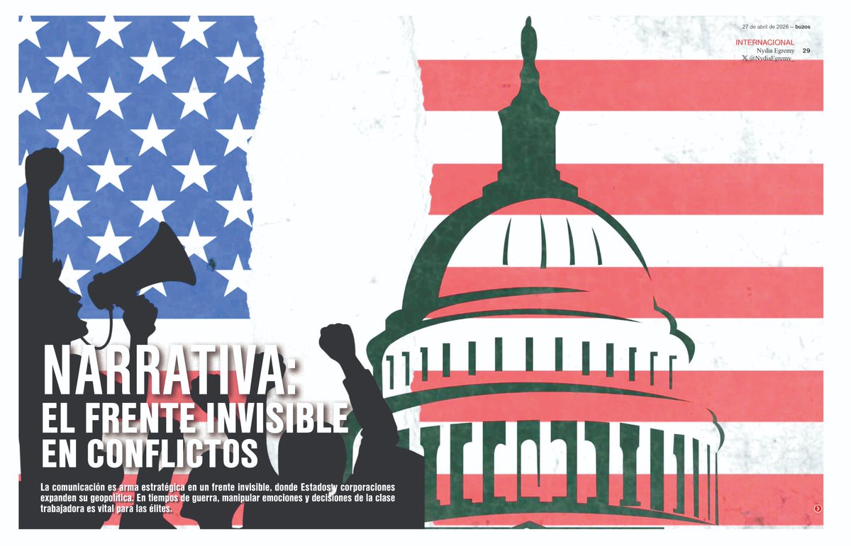 🔴#buzos | Narrativa: el frente invisible en conflictos 🗨️👤

La comunicación es arma estratégica en un frente invisible, donde Estados y corporaciones expanden su geopolítica.

Lee más: buzos.com.mx/noticia/narrat…