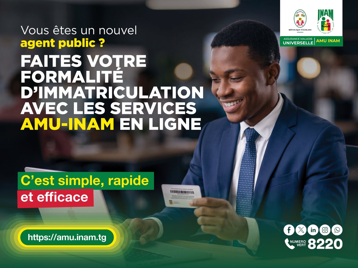 Institut National d'Assurance Maladie (INAM Togo) tweet media