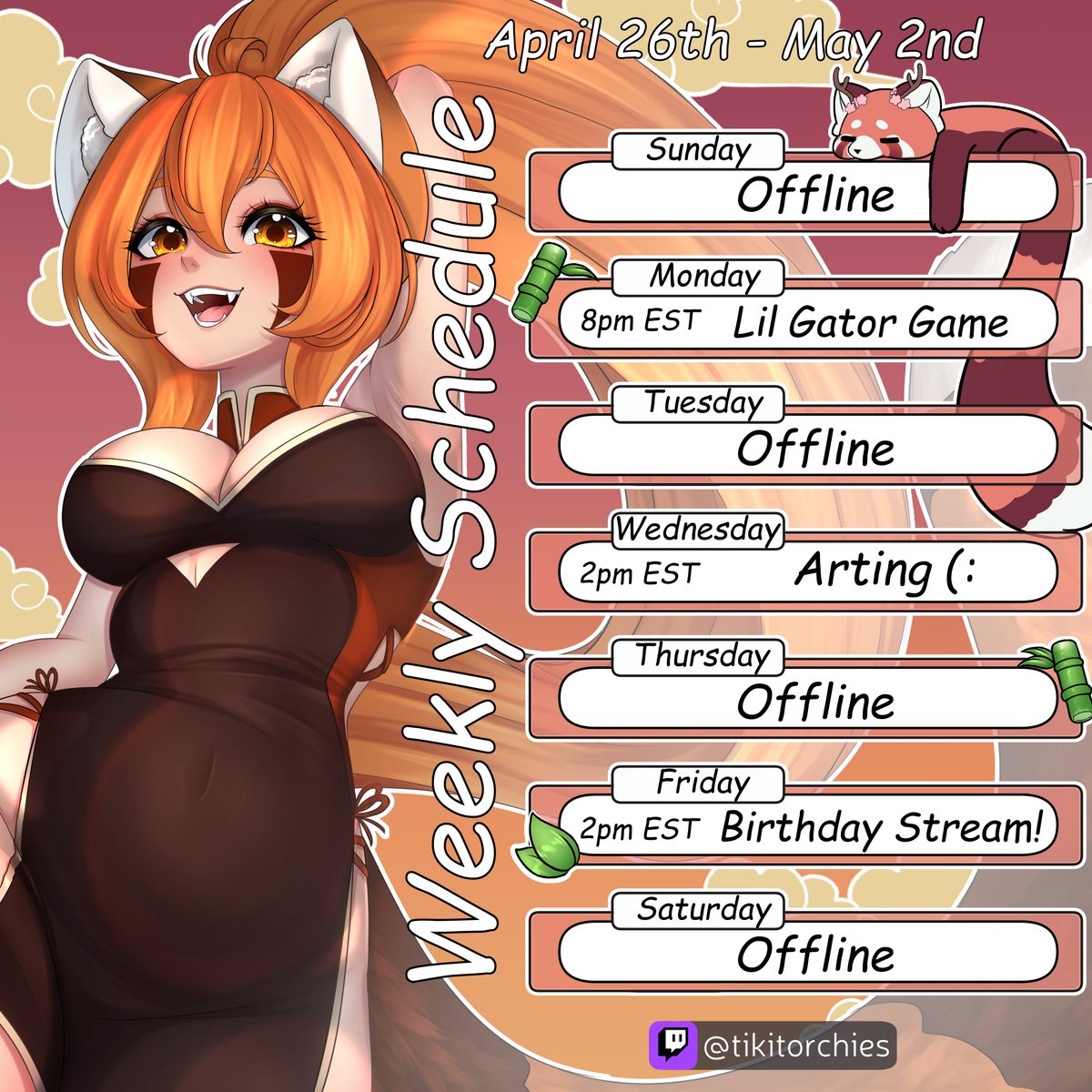 ✿Tiki Torchies✿ 🔴🐼 tweet media