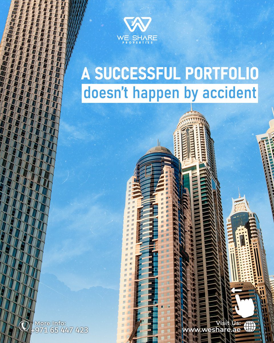 weshare_ae's tweet image. A successful portfolio doesn’t happen by accident. Swipe through these six rules and let’s create your plan together. DM us to get started. #PortfolioBuilding #SmartInvesting #WeShareProperties