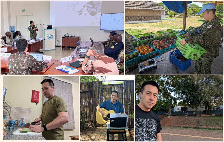 #南スーダンから
#UNMISS 司令部情報幕僚の岩﨑３佐です！日本では新緑が美しい季節でしょうか。南スーダンでは強い日差しの下、日々現場での積み重ねが続いています。日本代表の一人として、健康に気を付けつつ、引き続き頑張ります。 #PKO