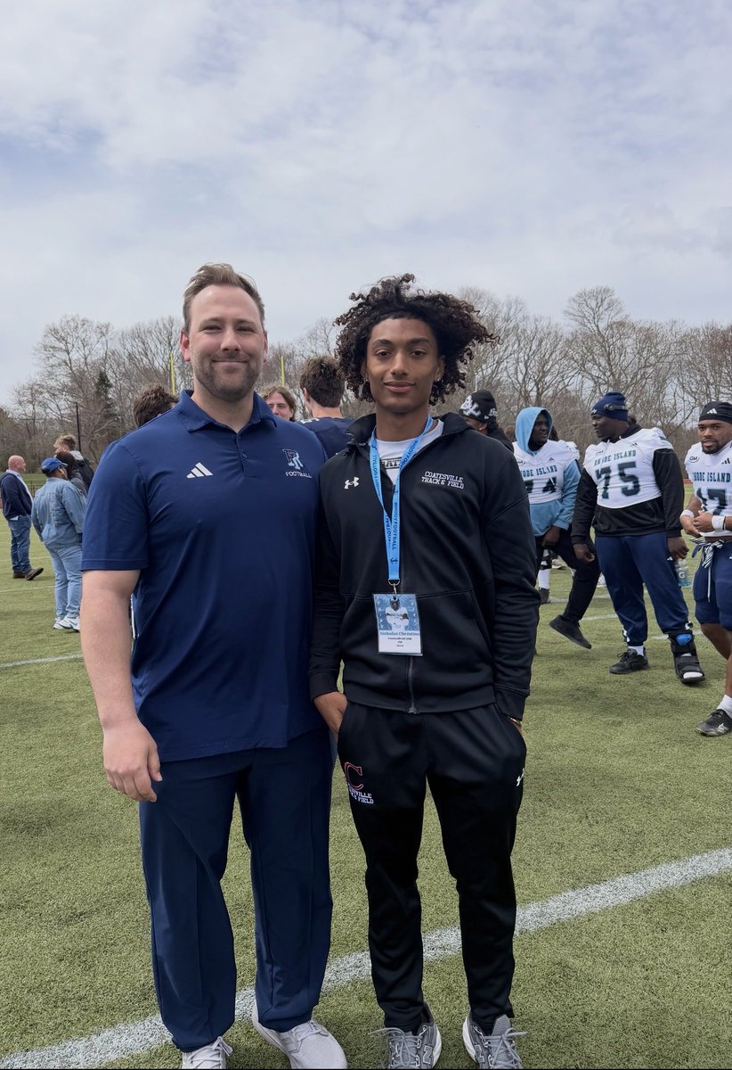 nicholasWr14's tweet photo. Great time at @RhodyFootball today. Appreciate the invite @CoachLoftus and opportunity to be around the program I had such an amazing time on campus! 

@coachflem @Coach_Loftus @TorreySmithWR @CoachVWilliams
@brandonxsanders @MLoweT4 @Football_Cville @Level82_7on7 @Terry_Wiggins10 @HillerMaxwell 
@RhodyFootball