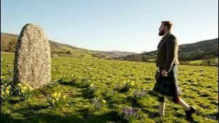 tourscotland's tweet image. Tour #Scotland very short 4K #Spring travel video Blog clip of a Scotsman wearing a kilt and sporran and walking by the #prehistoric #Dargill #Standing #Stone on #ancestry, #genealogy, #history visit and trip to a field near #Crieff, #Highlands tour-scotland-photographs.blogspot.com/2026/04/scotsm…