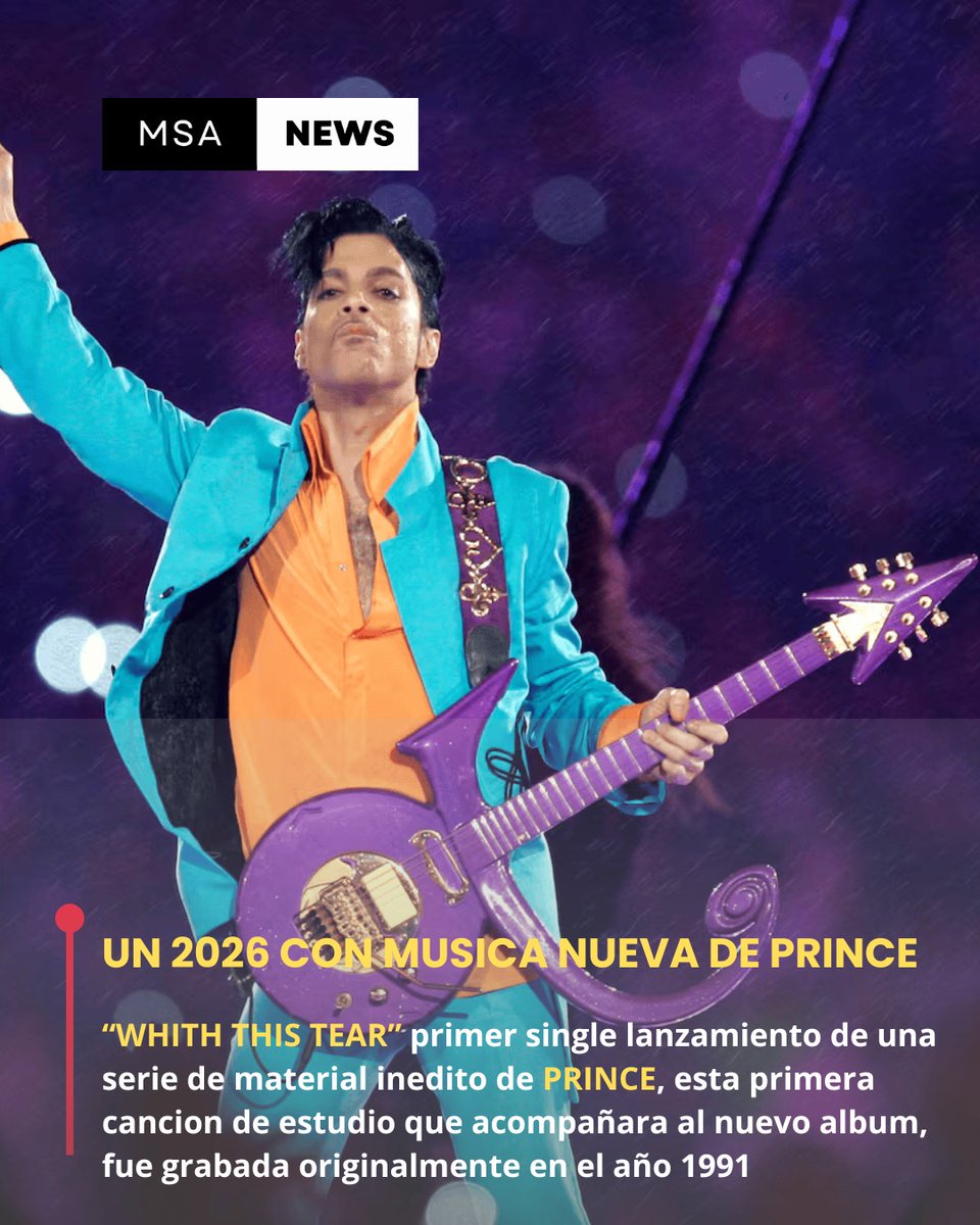 MSANewsArg's tweet image. Nueva música de PRINCE este 2026 @prince 
#lanzamiento #adelanto #Prince