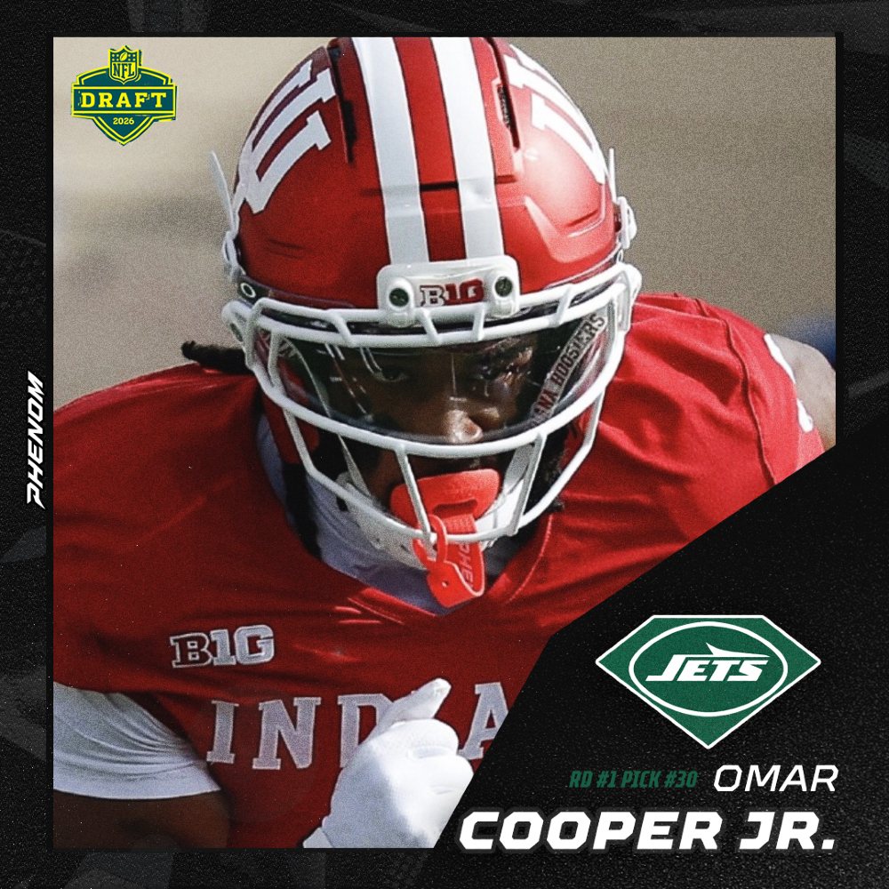 PhenomElite's tweet image. 1st round. Omar Cooper Jr.

Phenom's in the game.

#Jets #NFLDraft #Mouthguards