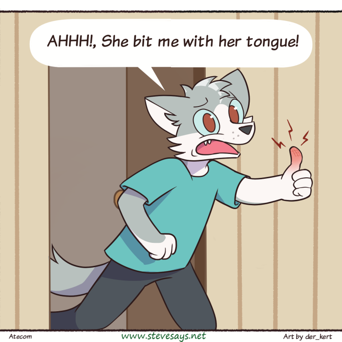SteveSaysComic's tweet photo. Sharp tongue https://t.co/ZlkN7VC7Oa