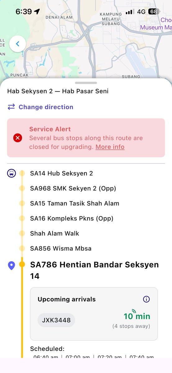 otromingaia's tweet photo. Jom Naik Bas celah bontot. Pergerakan bas tak update dalam app tau tau lagi 10 minit nak sampai. 

@askrapidkl @myrapidkl https://t.co/zAYnkQxSoT