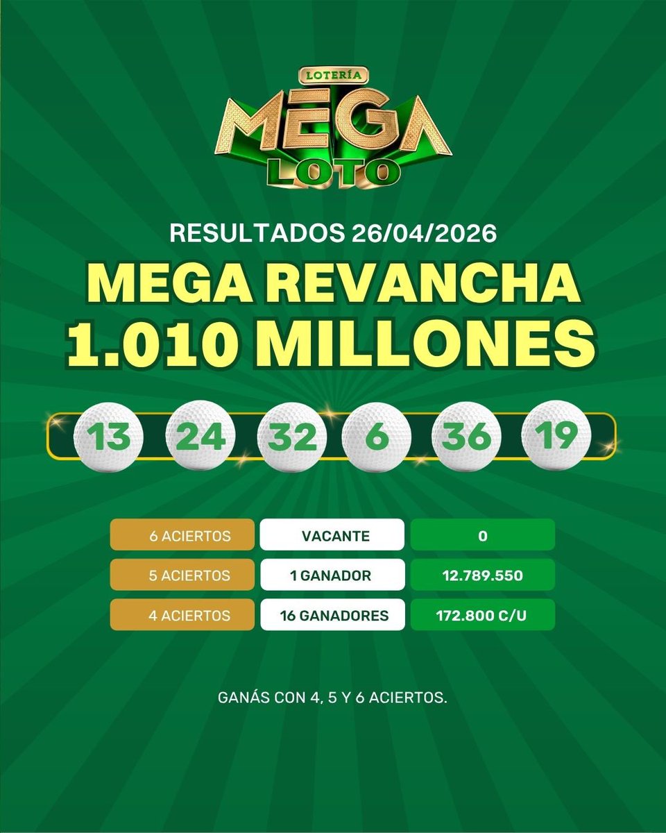 Mega Loto Paraguay tweet media