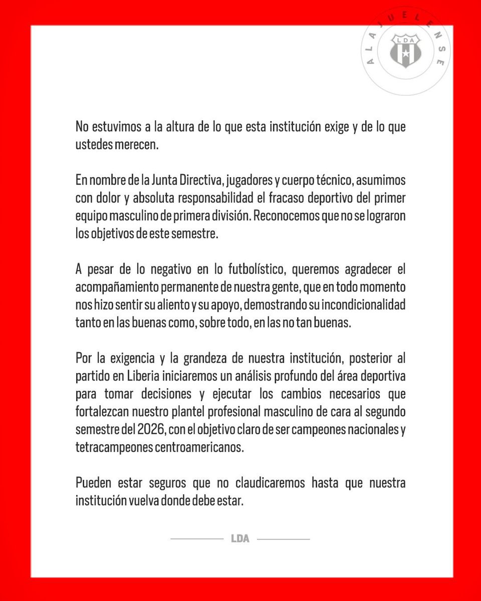 Alajuelense tweet media