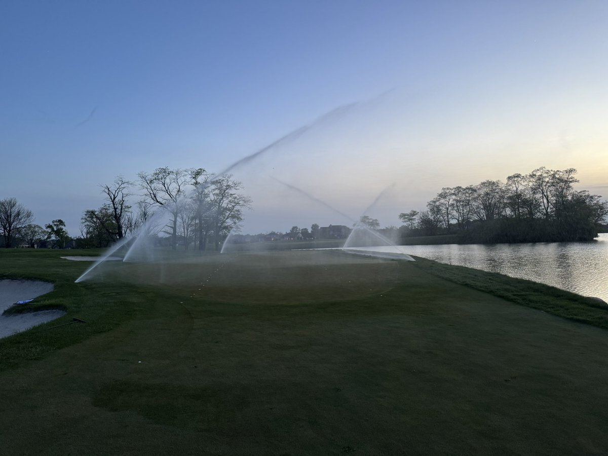 purdueturfy's tweet image. A beautiful evening for a soil spray!!! #golfcourselife #ouroffice #sundayfunday