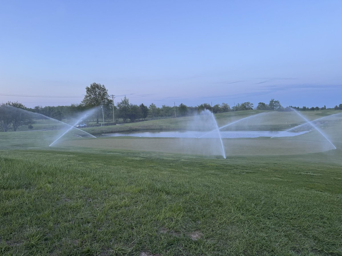 purdueturfy's tweet image. A beautiful evening for a soil spray!!! #golfcourselife #ouroffice #sundayfunday