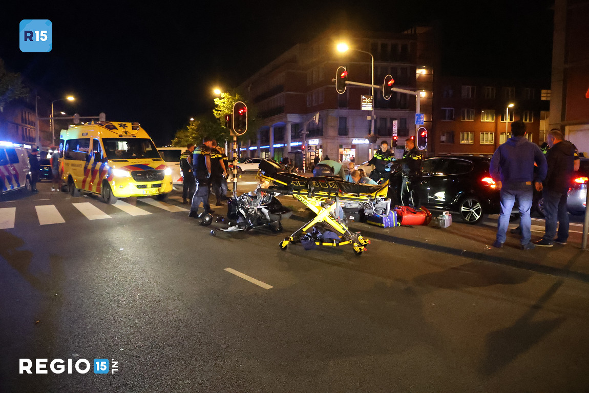 Drie gewonden bij ongeval op de Vaillantlaan met de Hoefkade in Den Haag