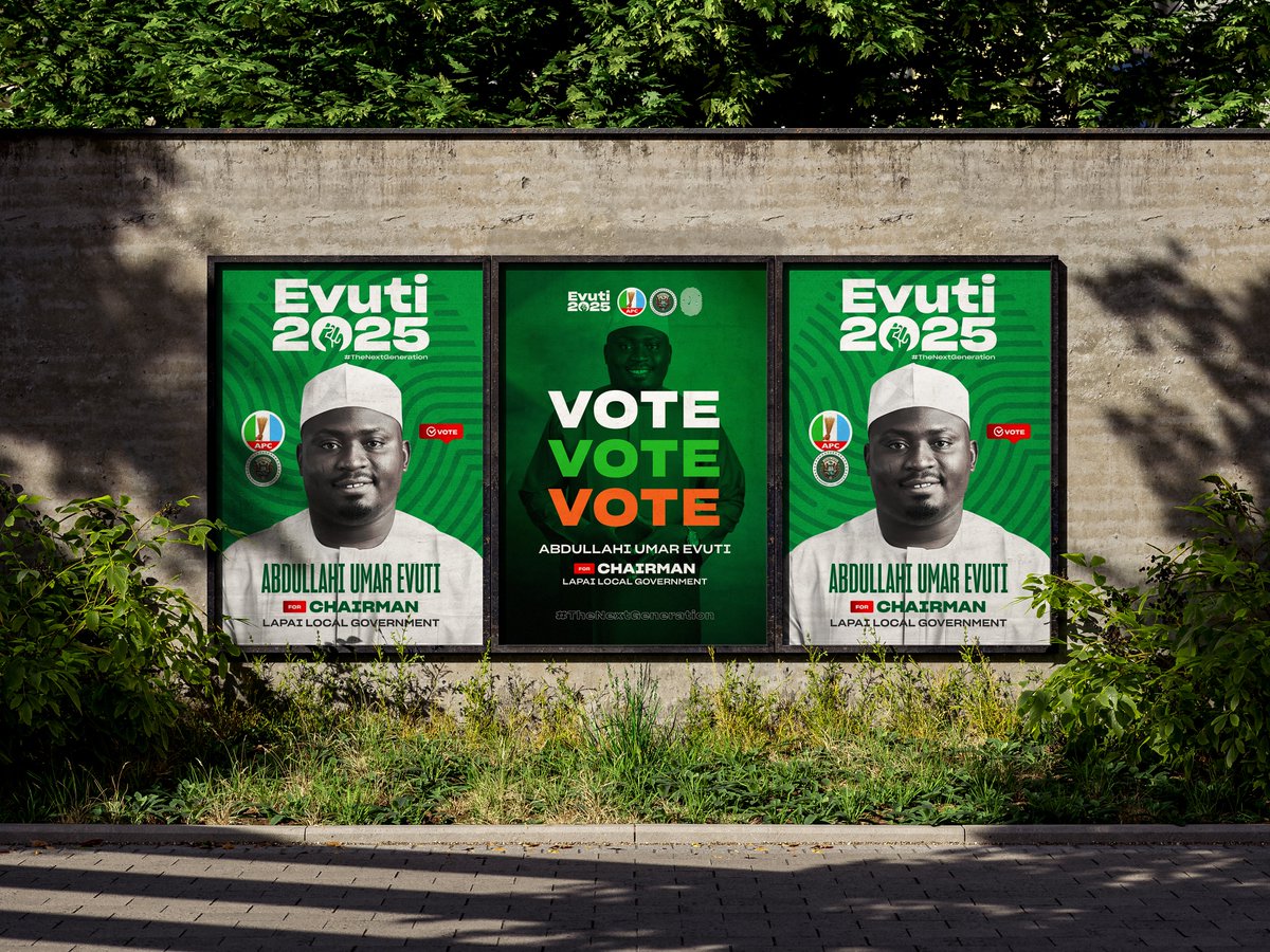 TheSalmanSD's tweet photo. Part 3: EVUTI 2025 Campaign Poster Design -  Throwback designs I created 1 year ago 📷

It’s amazing to see how far I’ve come—growth, consistency, and learning never stop 

#designlord #SD #TheSalmanSD #successdesign #DesignJourney #graphicdesign #nigeriancreative #NaijaCreatives https://t.co/uVod4He6Pd