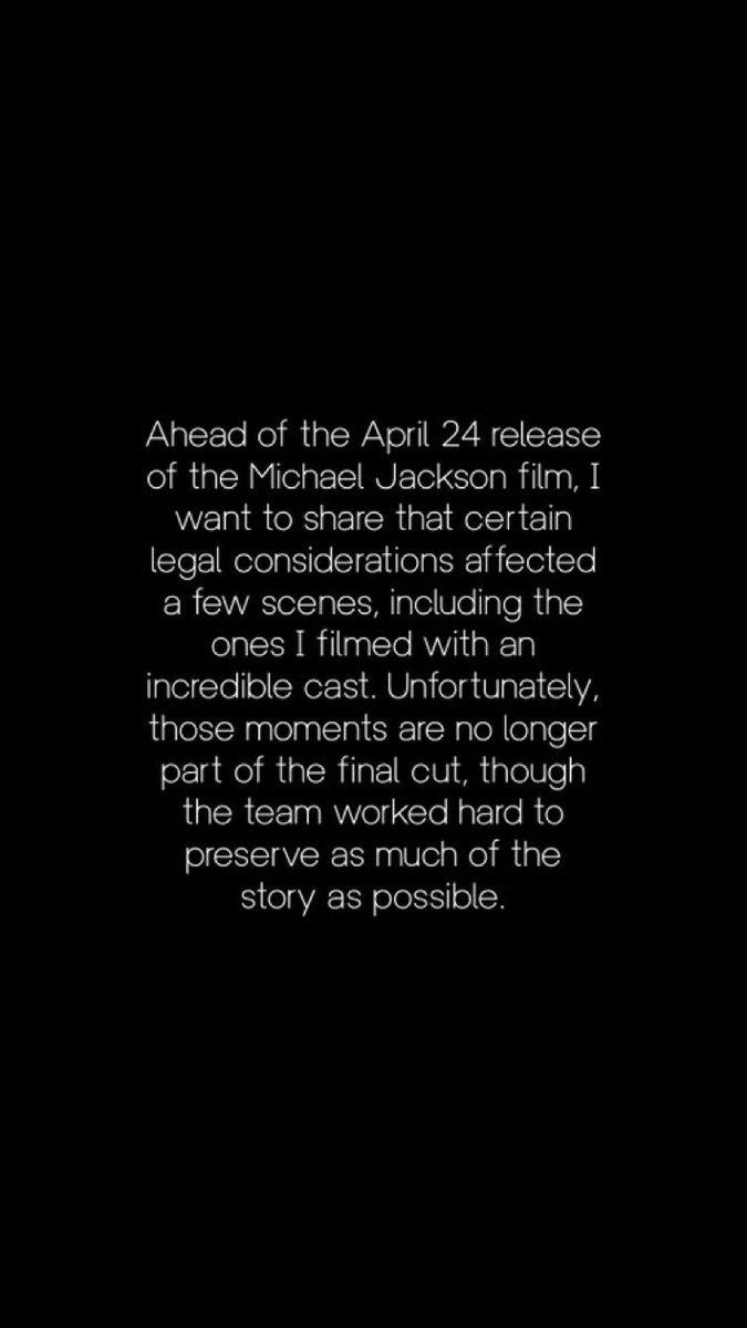 offthemfwall's tweet photo. my delusional ass coming back to this she said no longer apart of the #finalcut so we may get some scenes in the directors cut. https://t.co/FwQpkJRLQl
