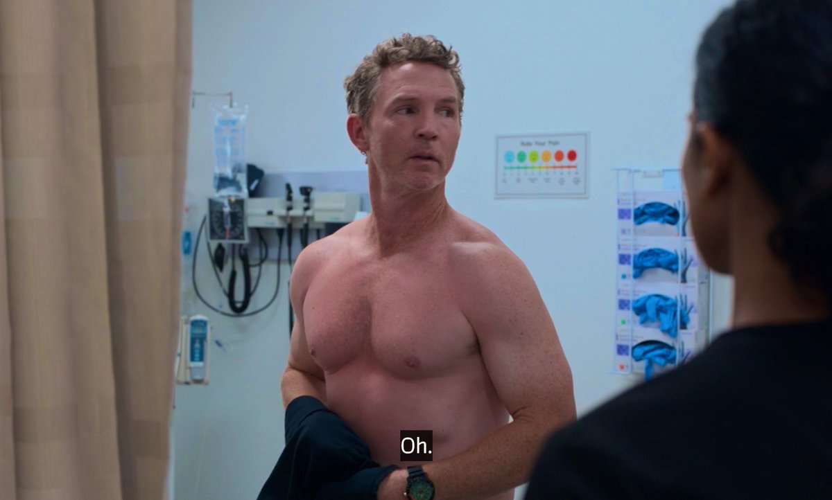 jack abbot canonically having feelings for samira mohan and shawn hatosy always including a layer of nervousness + admiration towards her character in their scenes is very pleasing #tome