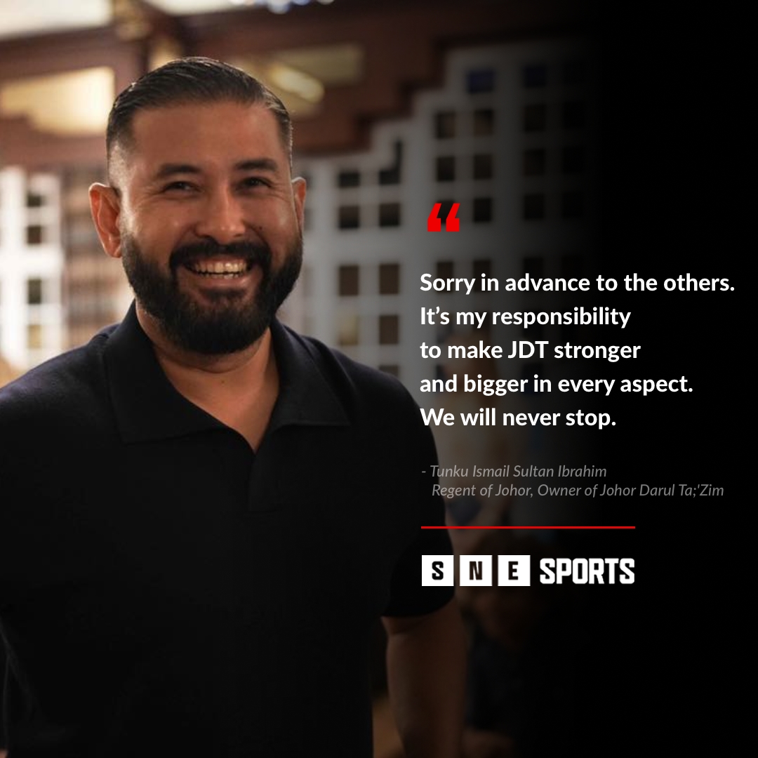 SNE_Sports's tweet image. 🗣️ Tunku Ismail Sultan Ibrahim, Regent of Johor, and owner of Johor Darul Ta'Zim, commented on IG @officialjohor 

📷 : @HRHJohorII 

#LigaSuper #JDT #TMJ
#SNESports
#LifeTelco