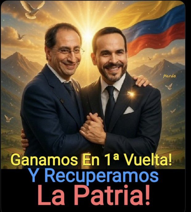 PedroJoseSier14's tweet photo. @ojocolombia2026 @GINACAICEDO17 Bendito sea Dios el pueblo está despertando el rugir del tigre está llegando a todos los rincones D Colombia Q Dios Todopoderoso proteja #AbelardodelaEspriella candidato elegido por el pueblo hoy ya no lo pueden traicionar #elCD con la complicidad de Uribe como lo venían haciendo https://t.co/6zUUzyg88o