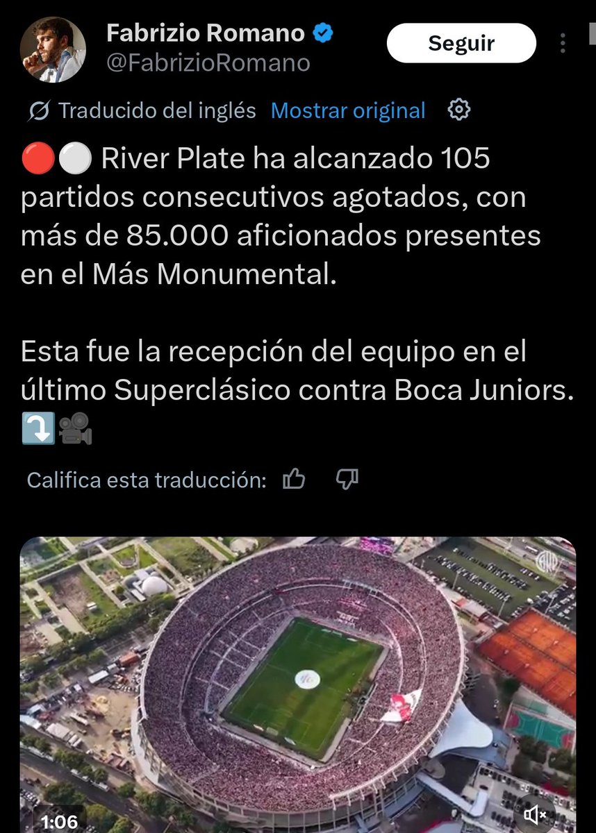 "Sobrezio Romano"

Porque, tras ser culeados en el Superclásico, la dirigencia de River Plate le pagó a Fabrizio Romano para que destaque la capacidad del Monumental a pesar de que no lo llenan. Ya no saben qué hacer para verse bien los Millonarios hijos de re mil putas.
