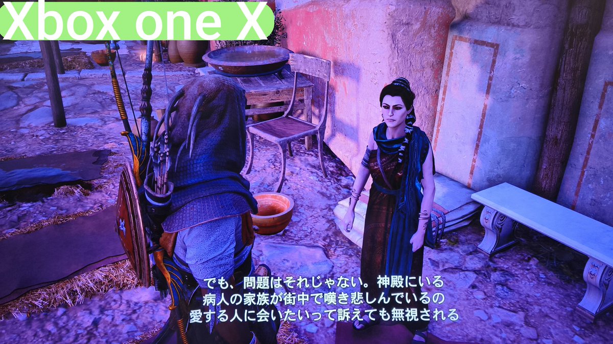 TKitakyu's tweet image. Xbox one X アサシンクリードオリジンズ　ゴールドエディション

Xboxのアサクリは「4K」表示が出て、PS4版より画質が少し向上していると感じた

Xbox版のストーリーは中盤

PS4版は北米版で英語、Xbox版は日本語なので違和感を感じる😅

#AssassinsCreed
#XboxoneX