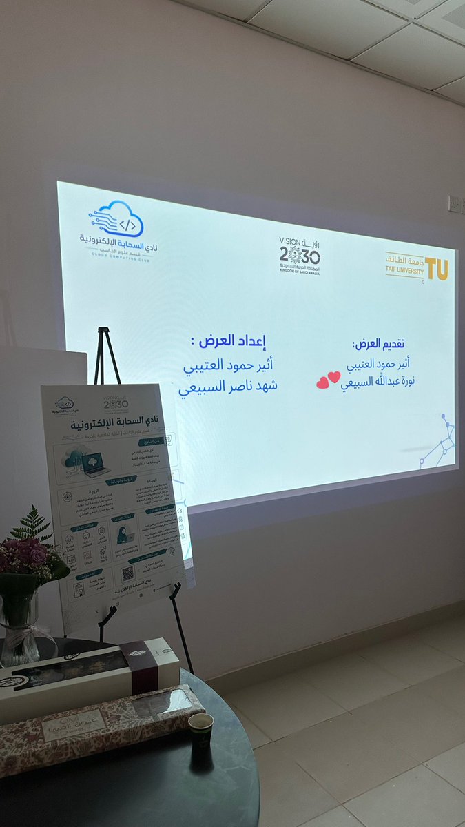 no07ra's tweet photo. مشاركة نادي السحابة الإلكترونية في فعالية الأندية العلمية والتكامل المعرفي✨  

بإشراف د. بسمة الوسلاتي ، وبإعداد د. نحاء السبيعي  

سعداء بهذه المشاركة التي تعكس روح التعاون بين الأندية العلمية، وتعزز التكامل المعرفي وتبادل الخبرات بين الطالبات🤩🤍 https://t.co/dY2GK73oku