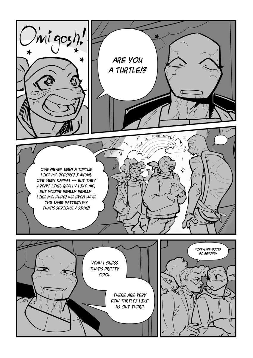 altades_art's tweet image. #rottmnt separation Au Comic
I finally finished it OMG
4/8