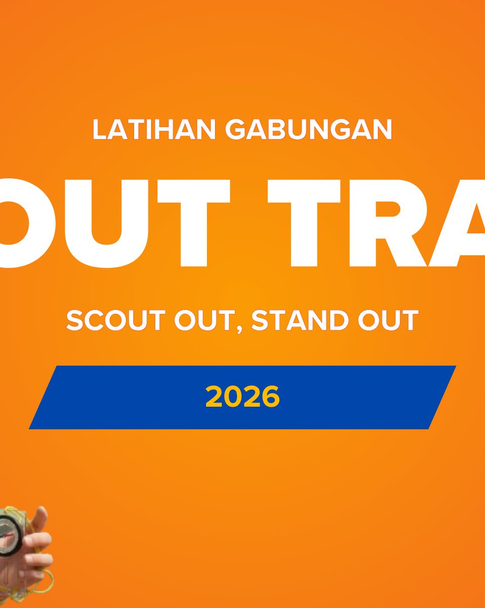 dafa47160's tweet photo. ⚜️Latihan Gabungan Pramuka Penggalang SCOUT TRACK 2026⚜️
📆11 - 12 April 2026
🏫SMK MUTIARA BANDUNG
-
-
-
🗣Scout Track
🔊Scout out, Stand out.
-
-
-
Thanks for support
@z.zllyy @adzrielpr @zicci.co @nrans.__ @scout.track @pramukasmkn4bdg @aksaramuda.tv @nbll_k0 @salmasaadahr https://t.co/p2SM7QQHcp