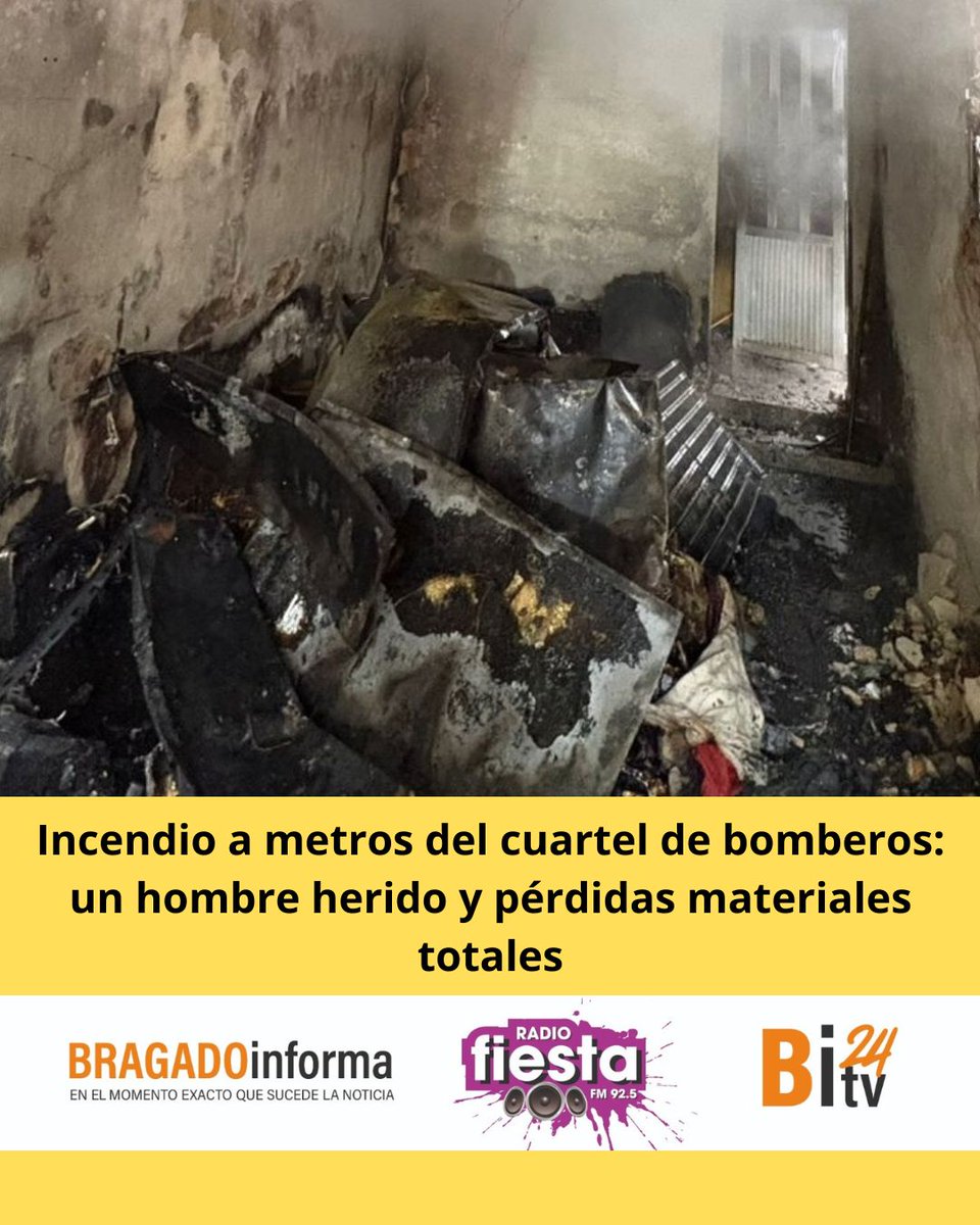 Incendio a metros del cuartel de bomberos: un hombre herido y pérdidas materiales totales
bragadoinforma.com.ar/nota/30136/inc…