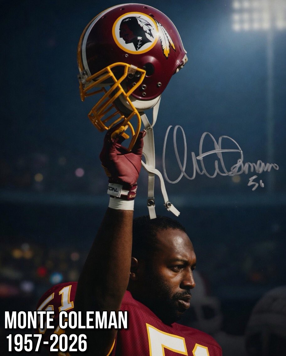 SaveNativeSouls's tweet image. He died &amp;amp; will always be remembered with our helmet raised in that legendary pose. They tried to brand Redskins as racist. They lied. Redskins will never die &amp;amp; lives forever in our hearts. In honor of Monte Coleman &amp;amp; Chief Two Guns White Calf, we reclaim #REDSKINS