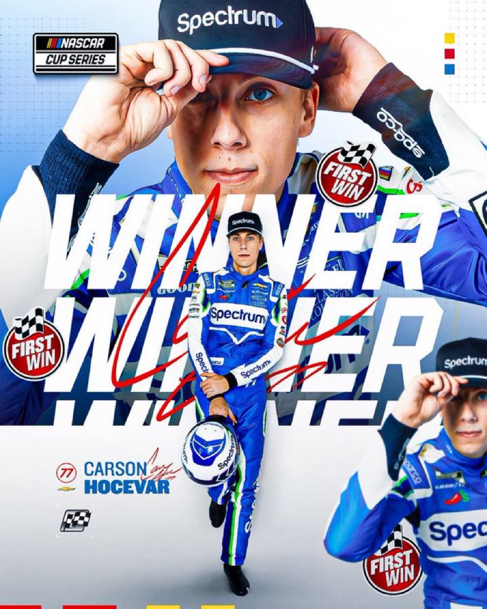 Premiérové vítězství si připisuje Carson Hocevar.