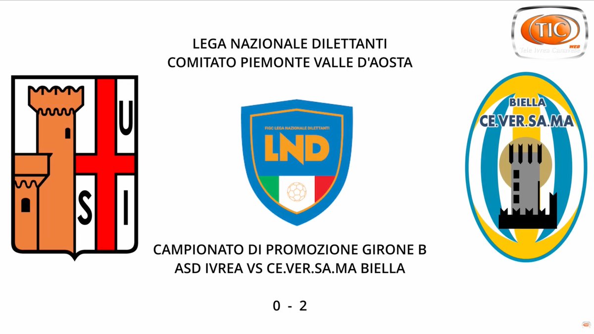 TeleIvrea's tweet photo. ASD IVREA VS CE VER SA MA BIELLA 0 - 2 https://t.co/gprEilZK5R https://t.co/KxhKMveRfL